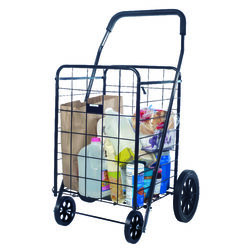 Apex 40-9/16 in. H X 24-13/16 in. W X 21-1/2 in. L Black Collapsible Shopping Cart