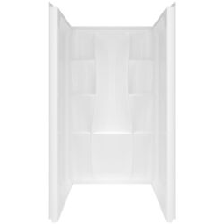 Delta Bathing System Classic 74 in. H X 36 in. W X 36 in. L White Shower Wall Kit
