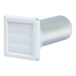 Ace 4 in. W X 6 in. L White Plastic Dryer Vent Hood