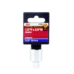 Ace 1/2 in. drive S SAE 1/2 in. F X 3/8 in. M Socket Adapter 1 pc