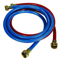 Ultra Dynamic Products 3/8 in. FGH T X 3/4 D FGT 4 ft. Rubber Washing Machine Supply Line