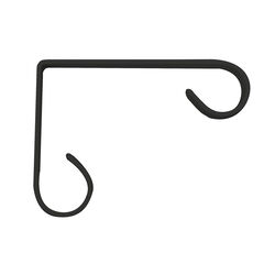 Panacea Black Metal Plant Hook