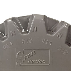 Madison Electric Smart Box 4 in. Round PVC 1 gang Ceiling Box Gray