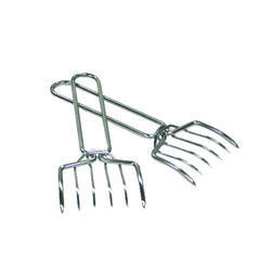 Grill Mark Silver Stainless Steel Meat Claws