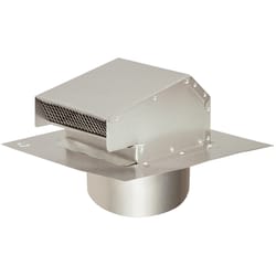 Deflect-O 4 in. D Aluminum Roof Cap With Tailpipe