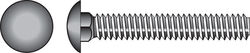 Hillman 7/16 in. P X 1-1/2 in. L Zinc-Plated Steel Carriage Bolt 50 pk