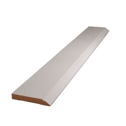 Alexandria Moulding 15/32 in. H X 8 ft. L Primed White MDF Molding