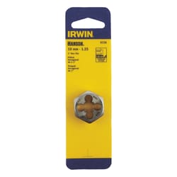 Irwin Hanson High Carbon Steel Metric Hexagon Die 10mm-1.25 1 pc