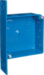 Carlon 4 in. Square PVC Outlet Box Blue