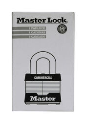 Master Lock 1-5/16 in. H X 1-5/8 in. W X 1-9/16 in. L Laminated Steel 4-Pin Cylinder Padlock 1