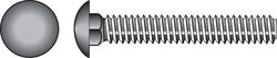 Hillman 1/4 in. P X 6 in. L Zinc-Plated Steel Carriage Bolt 100 pk