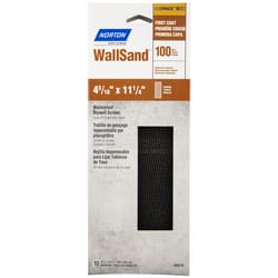 Norton WallSand 11-1/4 in. L X 4-3/16 in. W 80 Grit Silicon Carbide Waterproof Drywall Screen 10