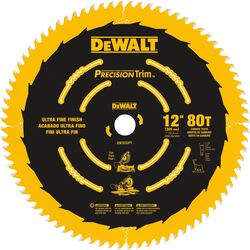 DeWalt Precision Trim 12 in. D X 1 in. S Carbide Tipped Circular Saw Blade 80 teeth 1 pk