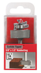 Vermont American 1-1/4 in. D X 3/8 in. R X 2-1/8 in. L Carbide Tipped Rabbeting Router Bit