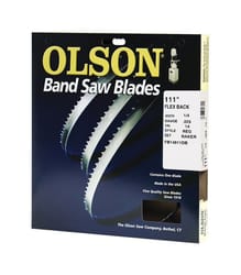 Olson 111 in. L X 1/4 in. W X 0.025 in. thick T Carbon Steel Band Saw Blade 14 TPI Regular teeth