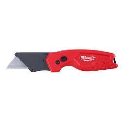 Milwaukee Fastback 6-1/2 in. Press and Flip Compact Utility Knife Red 1 pc