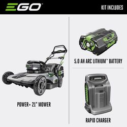 EGO Power+ LM2101 21 HP 56 W/ft Battery Lawn Mower Kit (Battery & Charger)