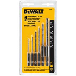 DeWalt Rapid Load Black Oxide Drill Bit Set 6 pc