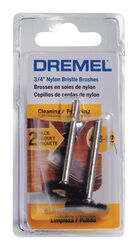Dremel 3/4 in. S X 1-3/4 in. L Nylon Brush 2 pk
