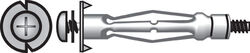 Hillman 1/8 in. D X 1/8 X-Short in. L Stainless Steel Pan Head Hollow Wall Anchors 100 pk