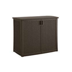 Suncast 42 in. W X 23 in. D Brown Plastic Deck Box 97 gal