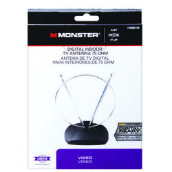 Monster Cable Just Hook It Up Indoor FM/HDTV/UHF/VHF Antenna 1 pk