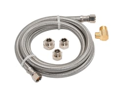 Ace Hardware 3/8 in. FIP T X 1/2 in. D FIP 72 in. Braided Stainless Steel Dishwasher Supply L