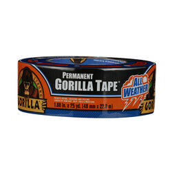 Gorilla 1.88 in. W X 25 yd L Black Duct Tape