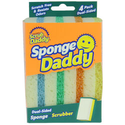Scrub Daddy Sponge Daddy Heavy Duty Sponge For All Purpose 4 pk