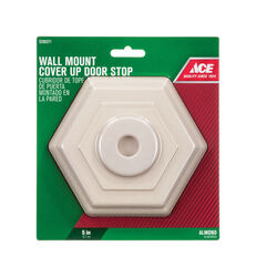 Ace 5 in. H X 5 in. L Rubber Almond Wall Door Stop Mounts to wall