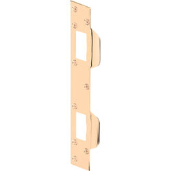 Prime-Line 11 in. H X 1.625 in. L Brass-Plated Steel Door Strike