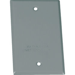 Sigma Electric Rectangle Steel 1 gang Flat Box Cover For Wet Locations
