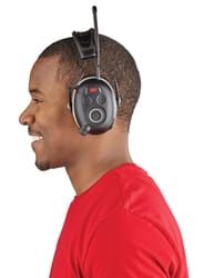 3M WorkTunes 24 dB Soft Foam Bluetooth Ear Plugs/Ear Phones With Mic Black 1 pair