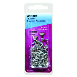 Hillman No. 14 S X 3/4 in. L Galvanized Silver Steel Cut Tacks 1.75 pk
