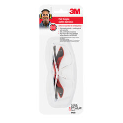 3M Safety Glasses Clear Black/Red 1 pc