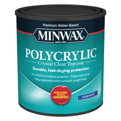 Minwax Matte Crystal Clear Polycrylic 1 qt