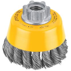 DeWalt 3 in. D X 5/8-11 in. S Carbon Steel Cup Brush 14000 rpm 1 pc