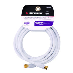 Monster Just Hook It Up 12 ft. Weatherproof Video Coaxial Cable