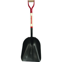 Razor-Back Steel blade Wood Handle 15 in. W X 44.5 in. L General Purpose Scoop Shovel