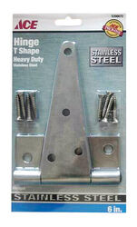 Ace 6 in. L Stainless Steel Heavy Duty T Hinge 1 pk