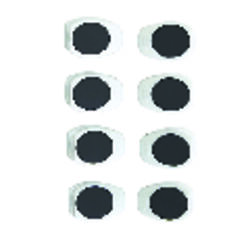 OXO Good Grips 3/4 in. W X 1 in. L White Plastic Magnetic Clips