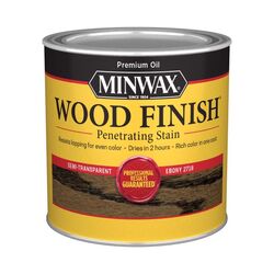 Minwax Wood Finish Semi-Transparent Ebony Oil-Based Wood Stain 0.5 pt