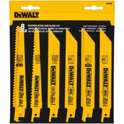 DeWalt Bi-Metal Reciprocating Saw Blade Set Multi TPI 8 pk