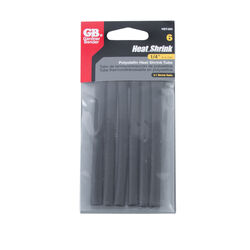 Gardner Bender 1/4 in. D Heat Shrink Tubing Black 6 pk