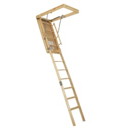 Louisville 10.4 ft. H X 22.5 in. W Wood Attic Ladder Type 1 250 lb