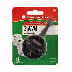 Fluidmaster Toilet Fill Valve Cap Black Plastic For