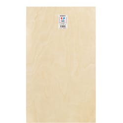 Midwest Products 12 in. W X 24 in. L X 1/4 in. T Plywood