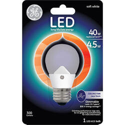 GE acre A15 E26 (Medium) LED Bulb Soft White 40 Watt Equivalence 1 pk
