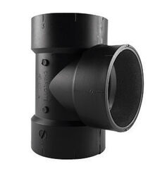 Charlotte Pipe 3 in. Hub T X 3 in. D Hub ABS Vent Tee