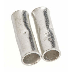 Forney Butt Connector Zinc-Plated 2 pk